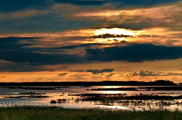 Sunset on Chincoteague National Wildlife  Refuge