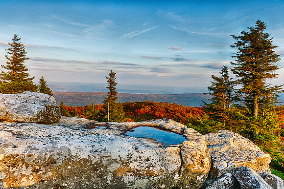 Fall Sunset near Bear Rocks at Dolly Sods Wilderness