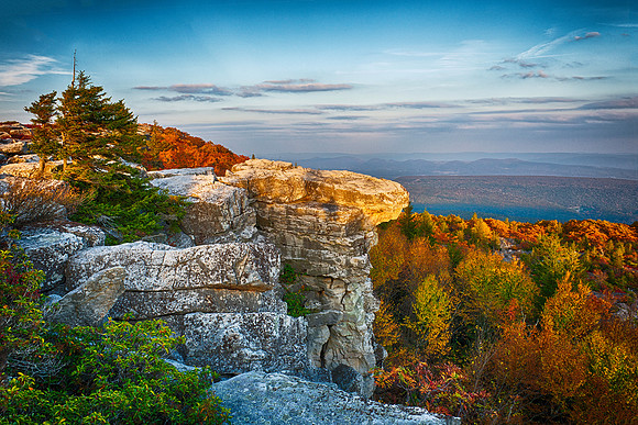 Fall Sunset near Bear Rocks at Dolly Sods Wilderness