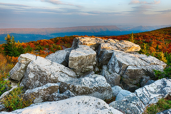 Fall Sunset near Bear Rocks at Dolly Sods Wilderness