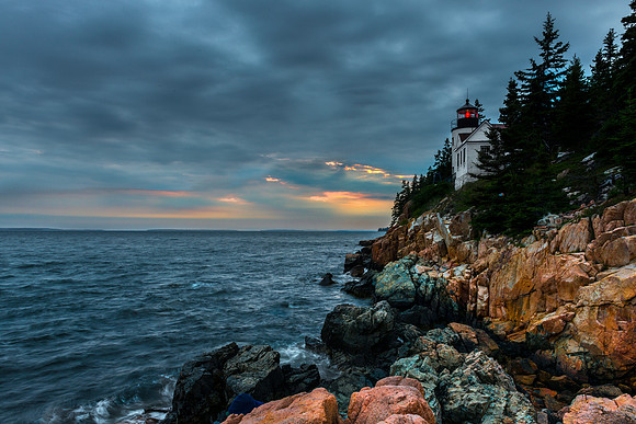 Sunset Bass Harbor Head Lighthouse