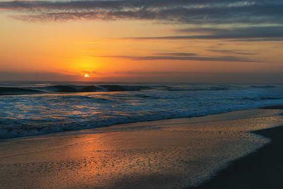Sunrise on MINWR Beach