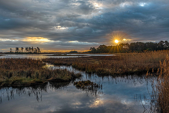Chincoteague NWR Sunrise Sunburst
