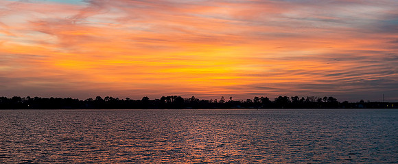 Sunset from the Currituck - Knotts Island Ferry