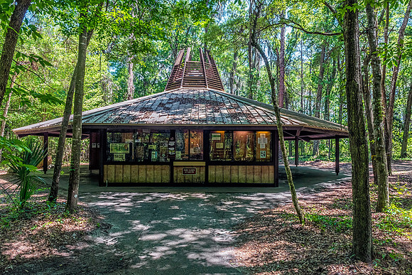 Visitors Center at Devils Millhopper Geological State Park