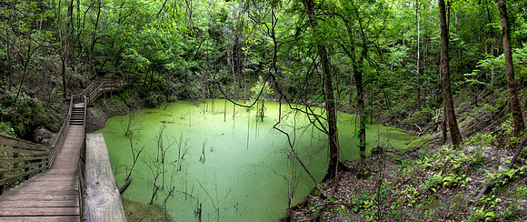 Devils MIllhopper Sink Hole (10 Image Panoramic)
