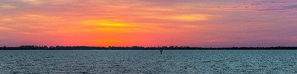 Sunset from the Currituck - Knotts Island  Ferry
