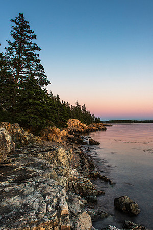 Sunset at Seaside Cottages in West Tremont
