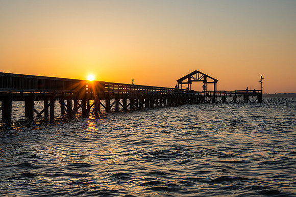 The Pier and the Morning Sun